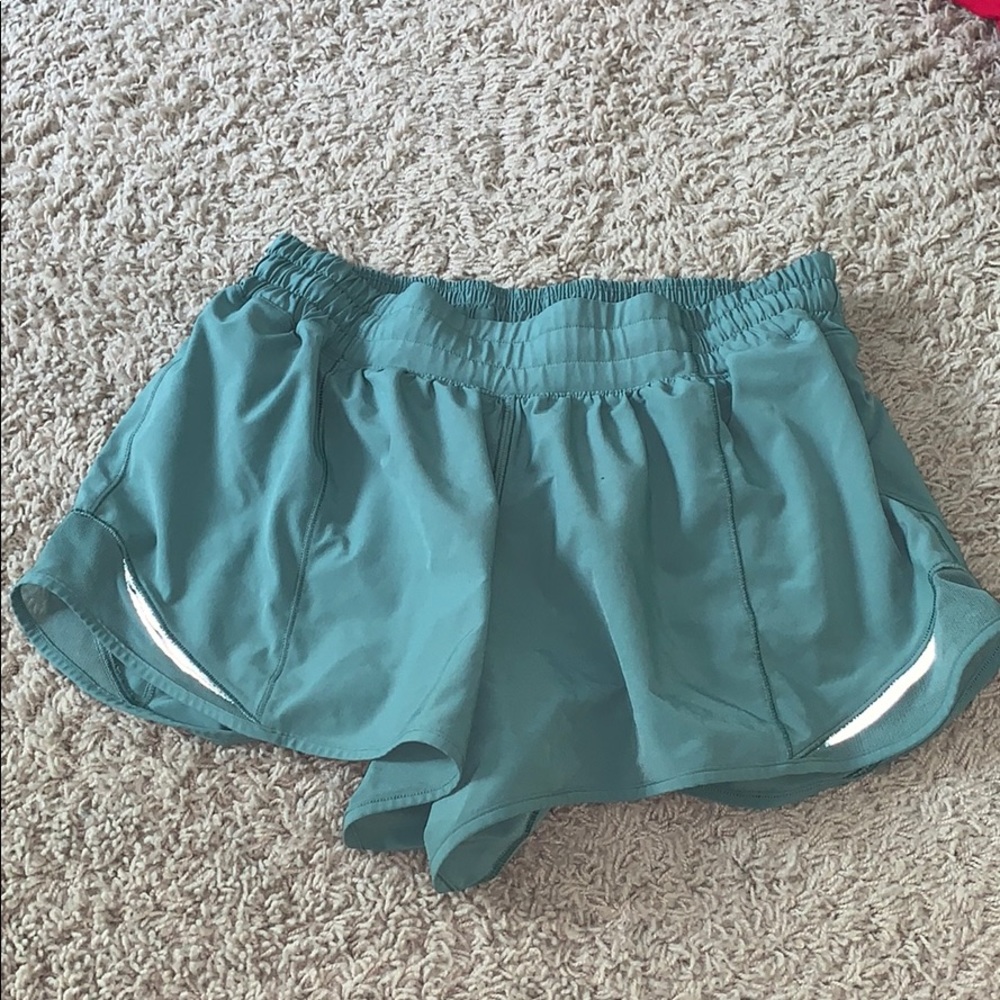 LULULEMON SHORTS TEAL